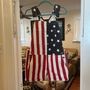 American Flag Overalls